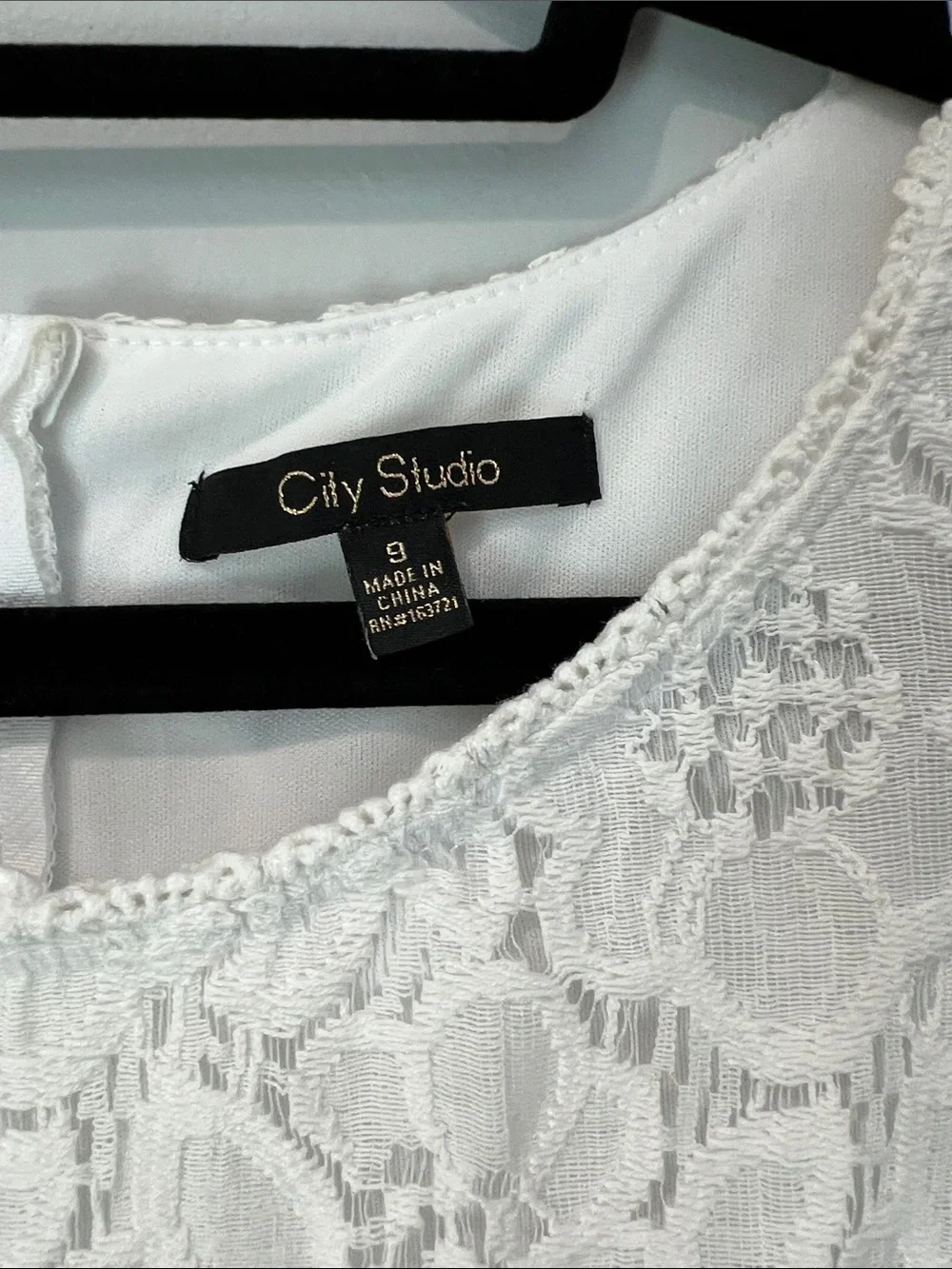 City Studio sleeveless white