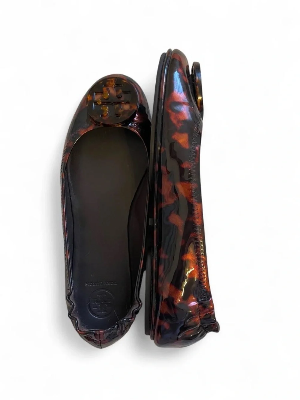 Tory Burch patent tortoiseshell