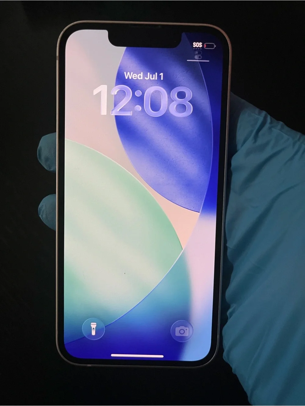 Apple smartphone white