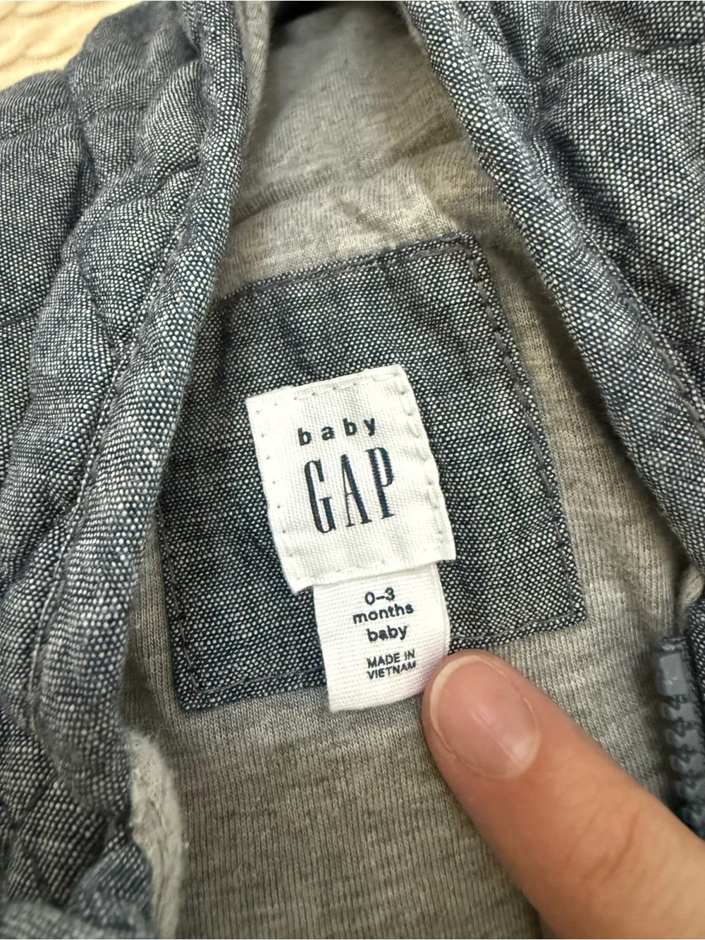 GAP quilted hooded