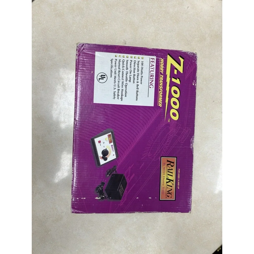 MTH RailKing Z-1000 Hobby Transformer 100W Model Train Power Supply 40-1000