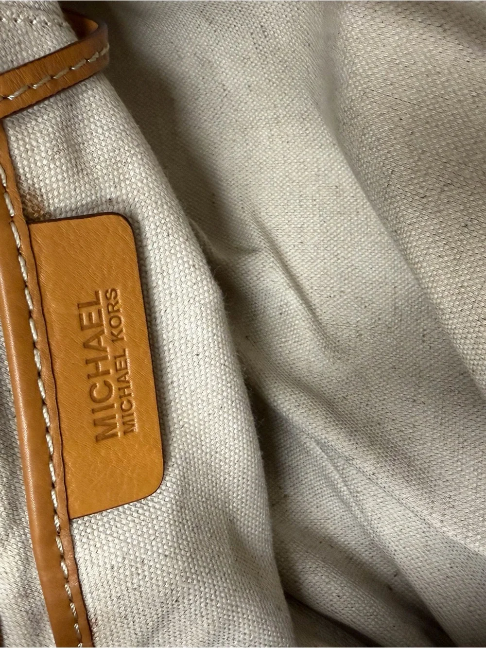 Michael Kors structured leather