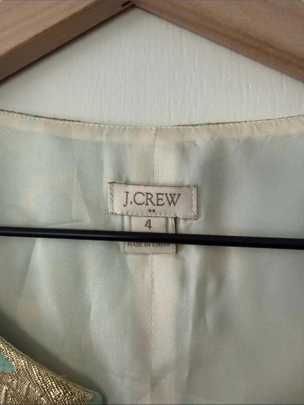 J. Crew sleeveless brocade