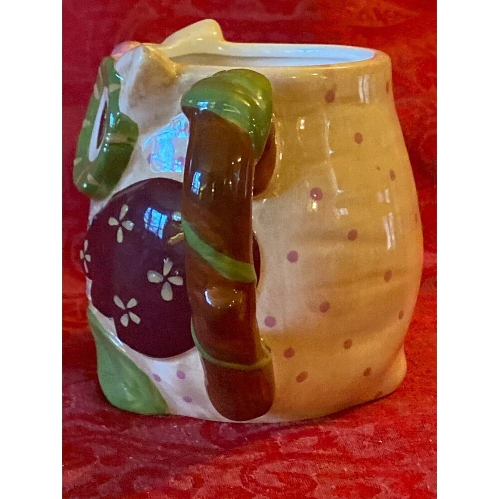 PIER One IMPORTS Hand Painted Cup 24oz Mug Dolomite OLLI THE OWL Large Coffee