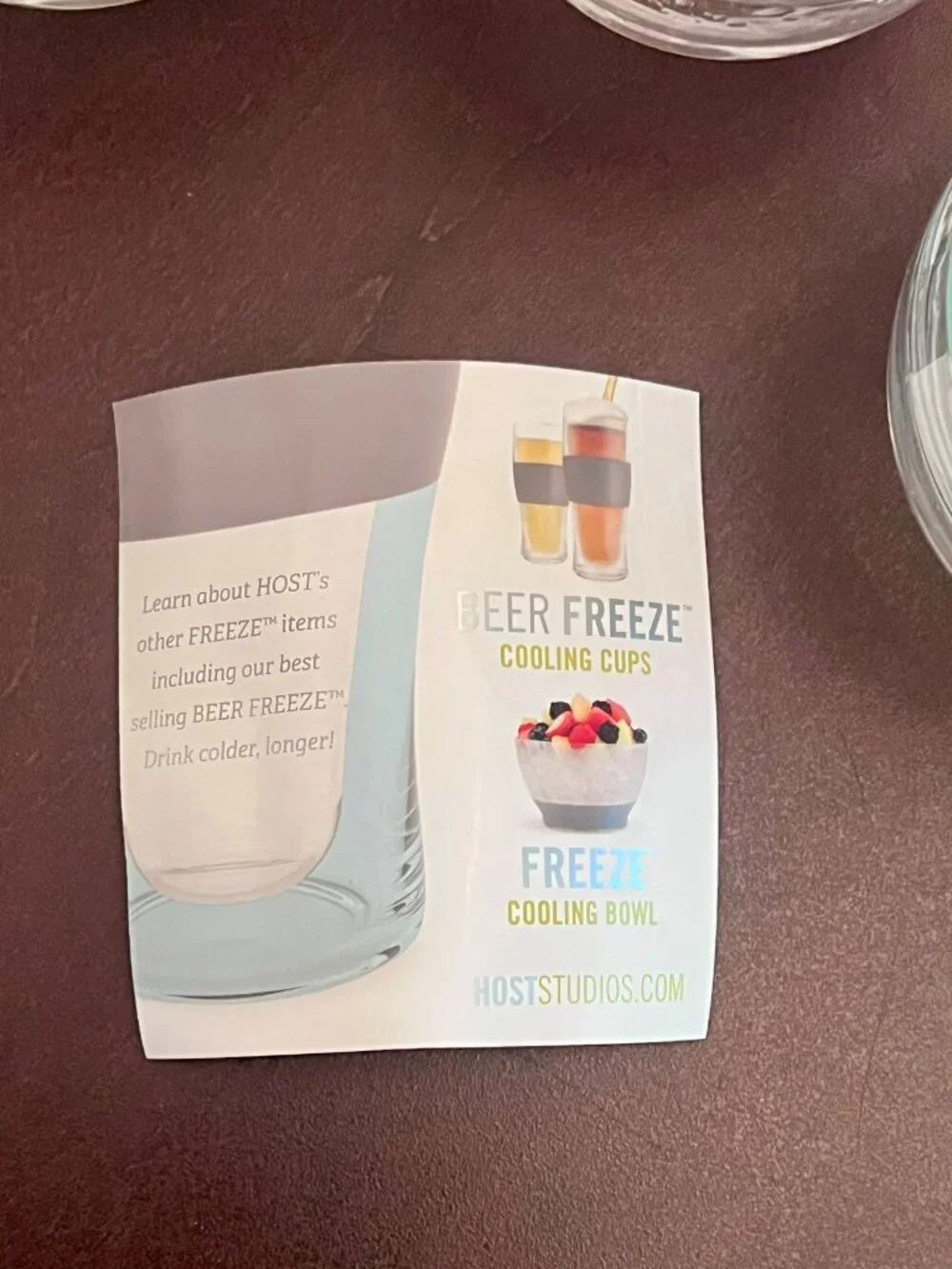 Host Freeze Wine Glasses, Cooling Cups, 8.5 oz, Set of 4, Assorted Colors