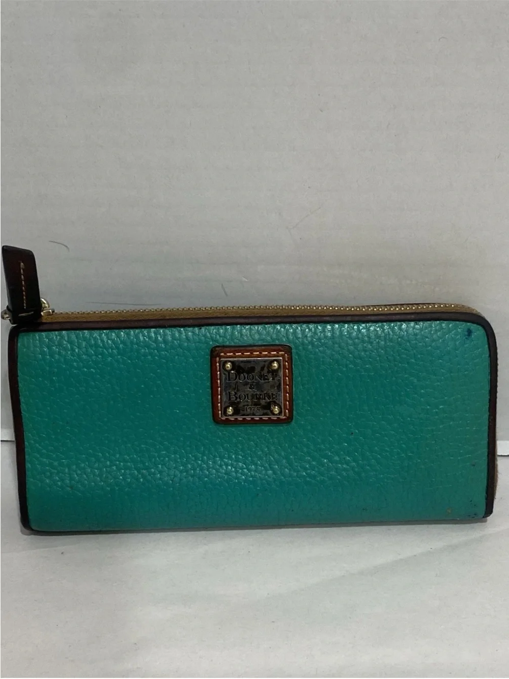 Vintage Dooney & Burke Green Leather Wallet