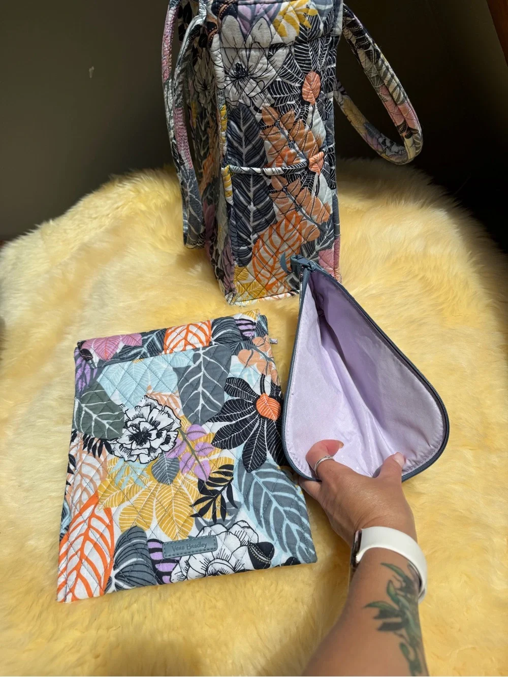 Vera Bradley tote floral