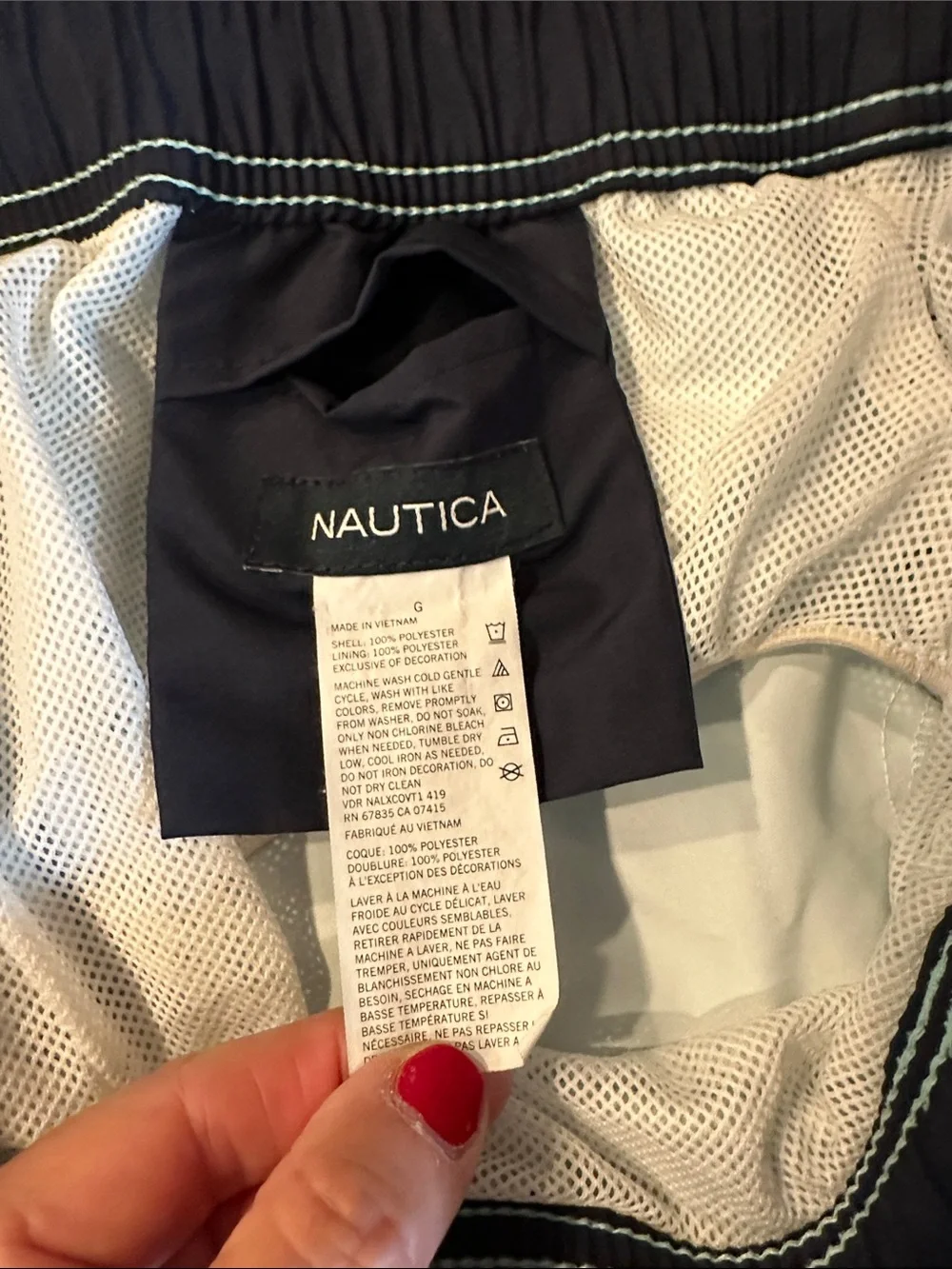 Nautica turquoise white