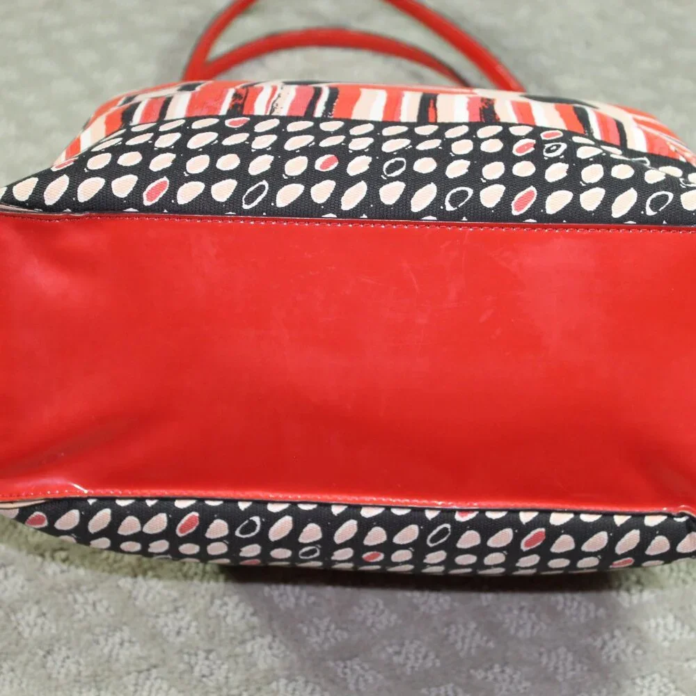 Coach canvas red