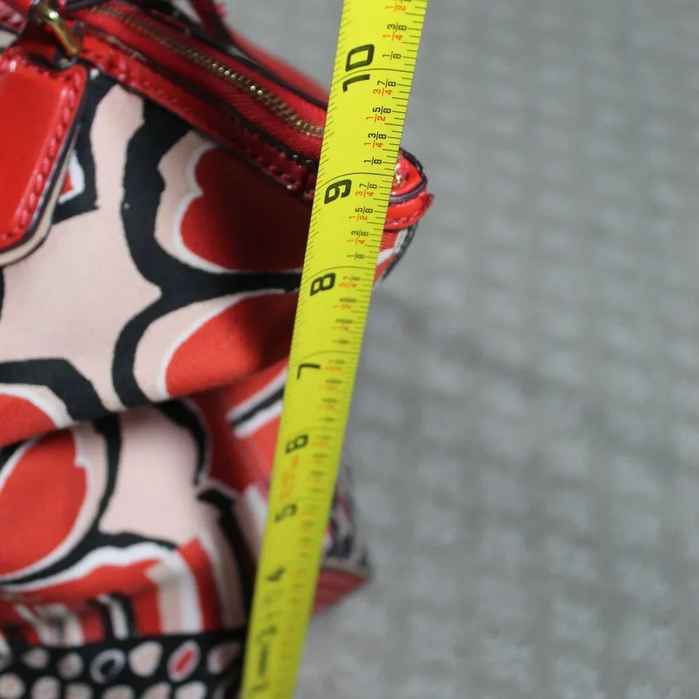 Coach canvas red