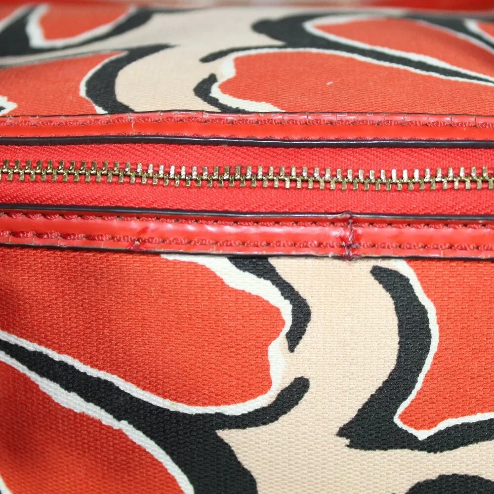 Coach canvas red