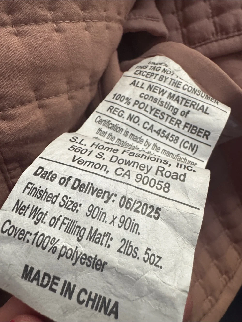 Homegoods soft quilt