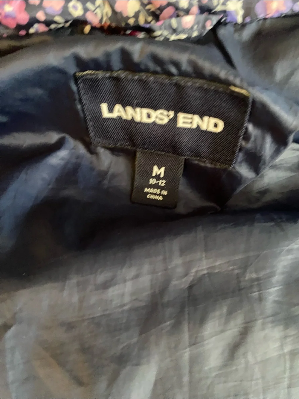 Lands End quilted puffer
