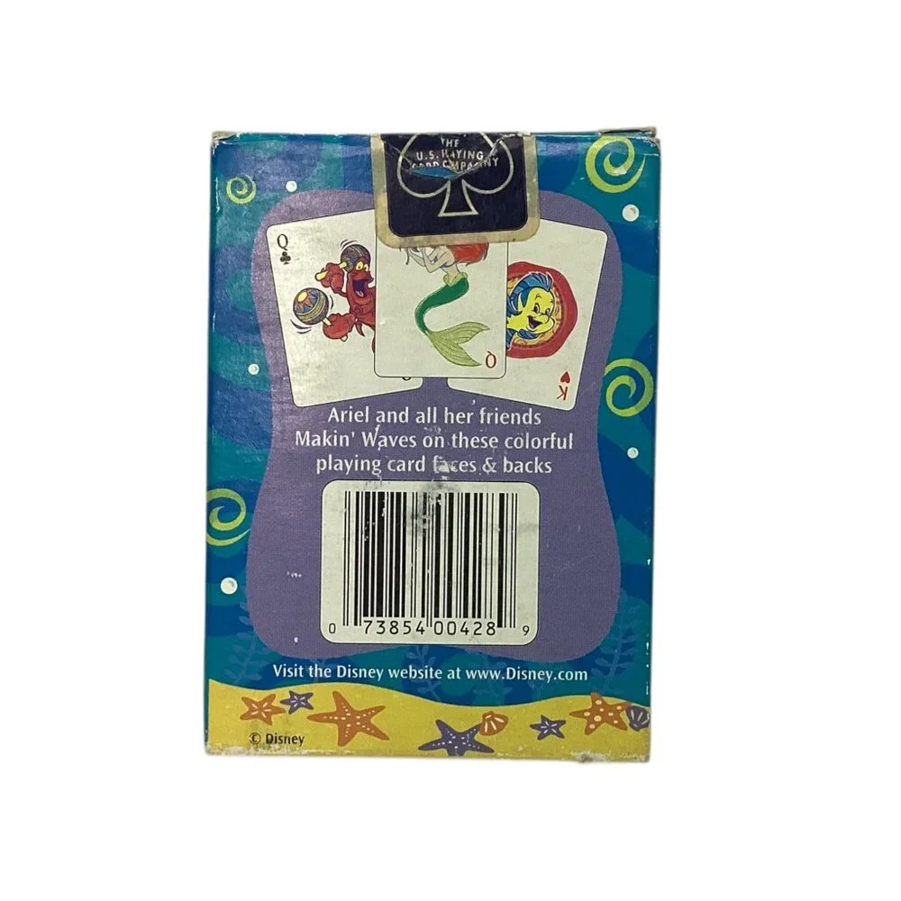 Disneys The Little Mermaid‎ Ariel Playing Cards By U.S. Playing Card Co. NOB