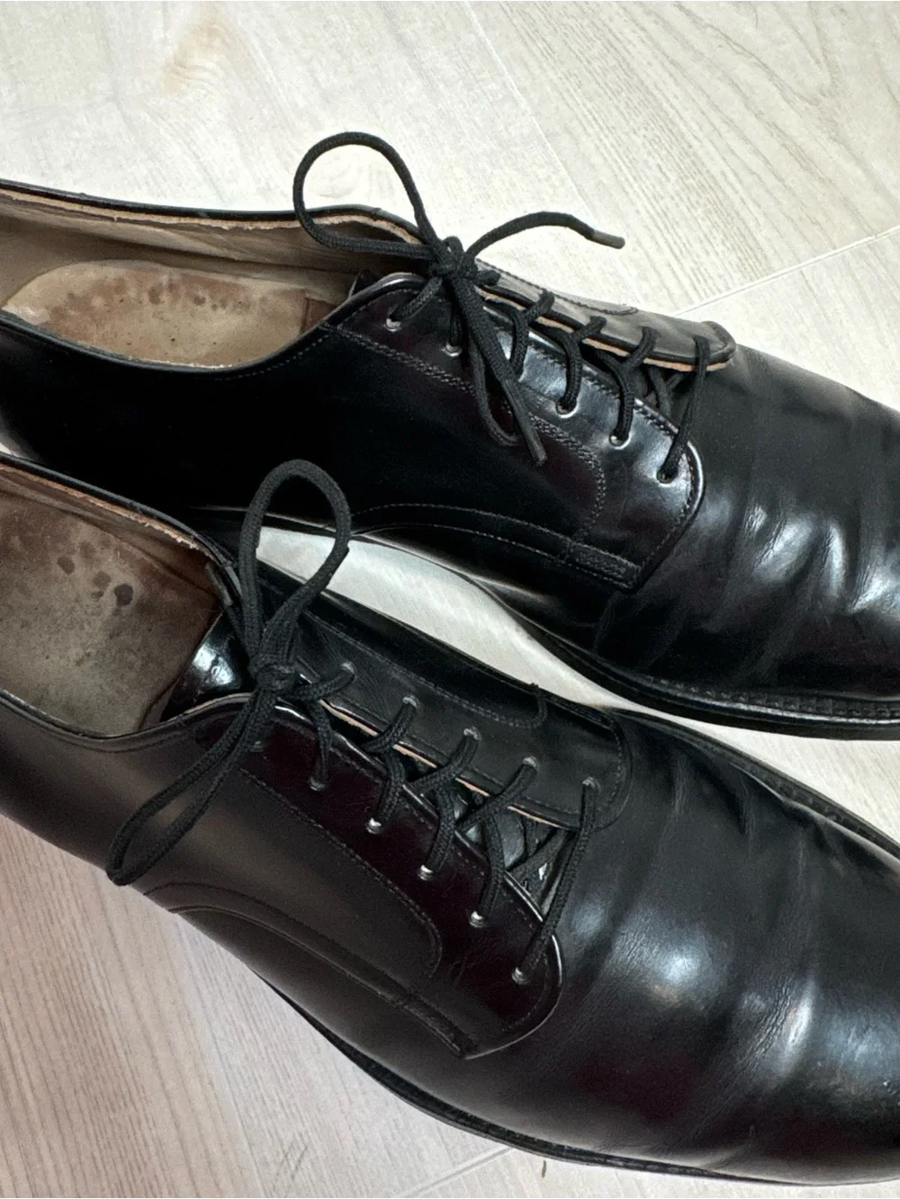 Vintage Classic Black Leather Men’s Dress Shoes - Lace-Up Oxford size 11