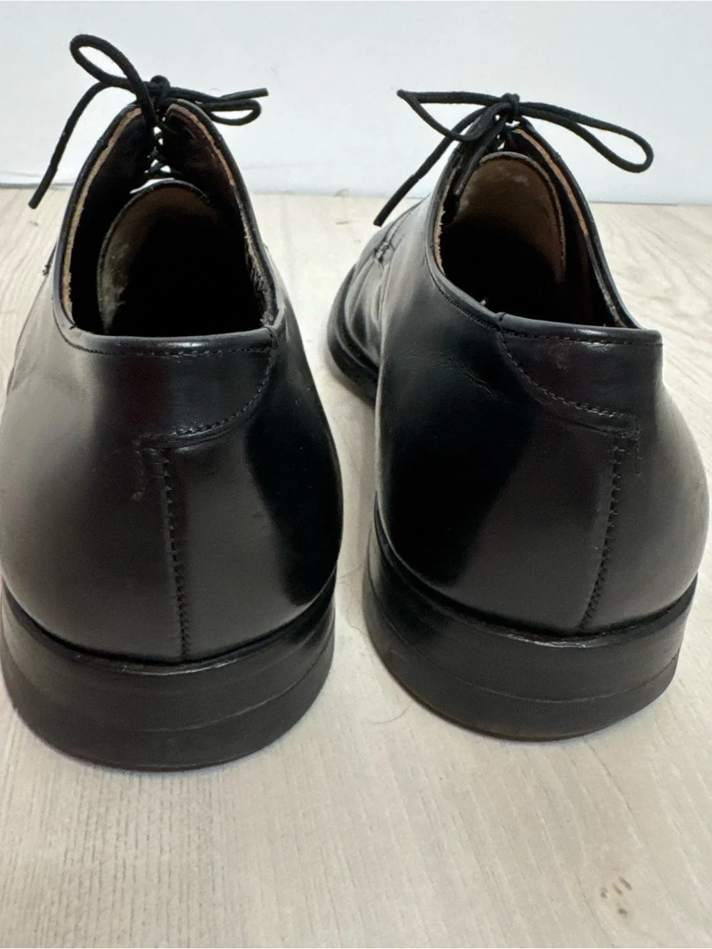 Vintage Classic Black Leather Men’s Dress Shoes - Lace-Up Oxford size 11