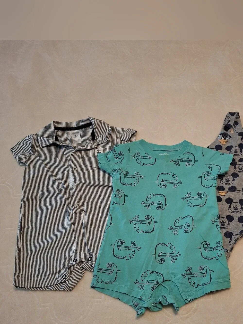 Carters stripes green