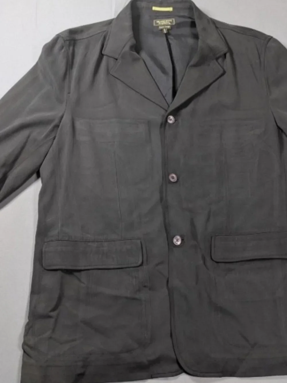 Tommy Bahama Blazer Mens XL Gray Island Soft Silk Cashmere Overcoat Jacket Lined