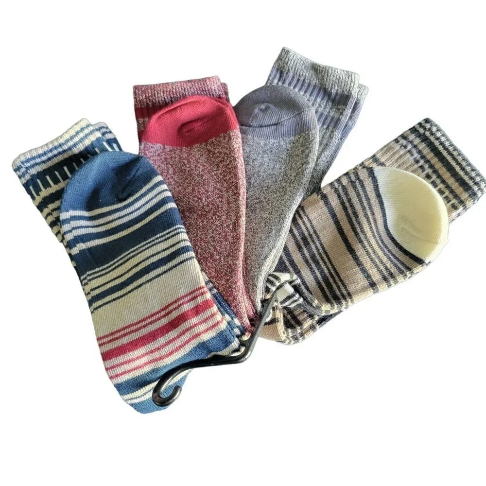 MEN'S Sun Stone 4-Pack Socks.  One Size. Cotton/Spandex/Polyester.
