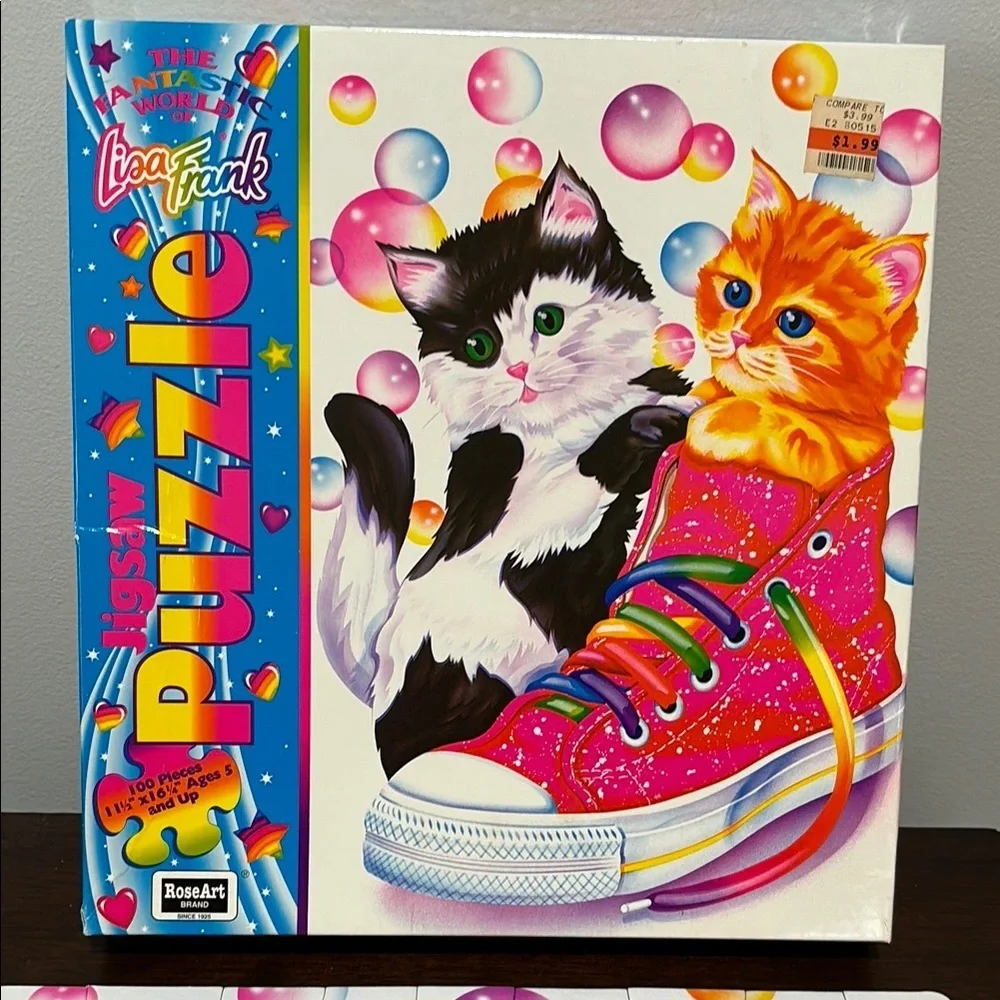 Lisa Frank Kids Puzzle with Colorful Sneakers