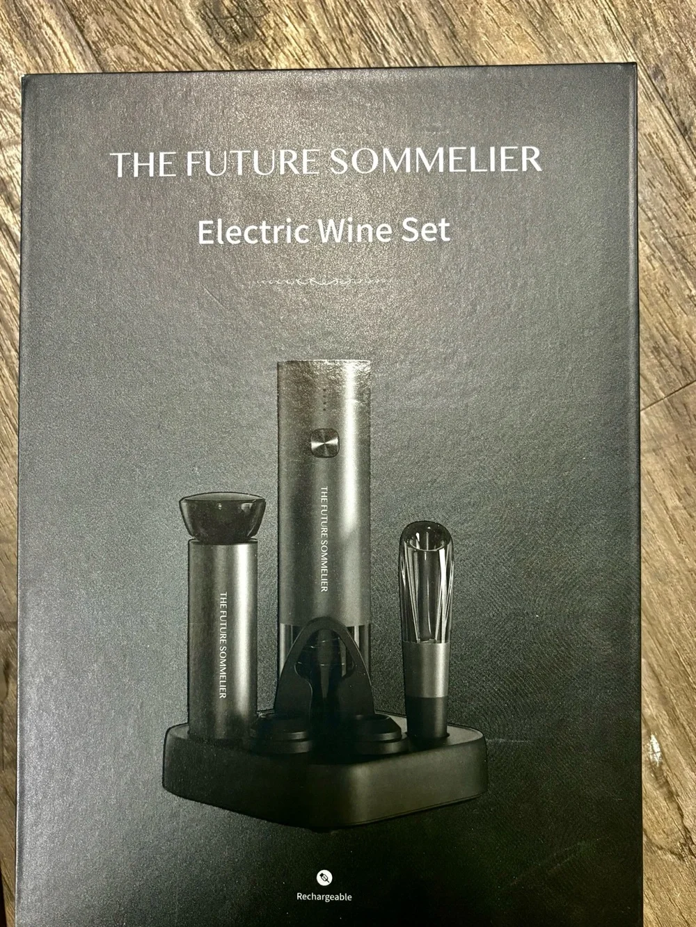 The Future Sommelier Electric Wine Set - Black