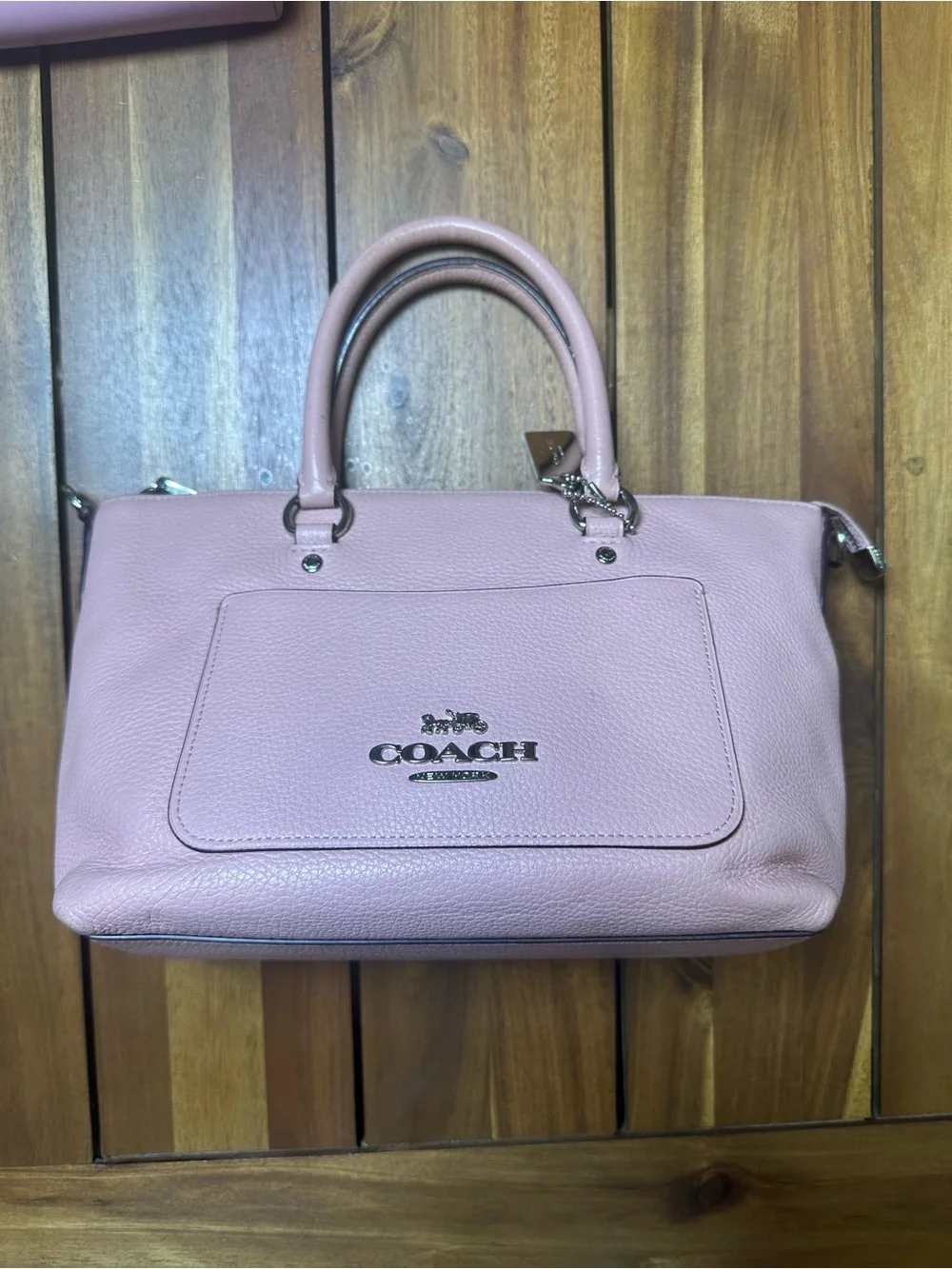 Coach pebbled leather