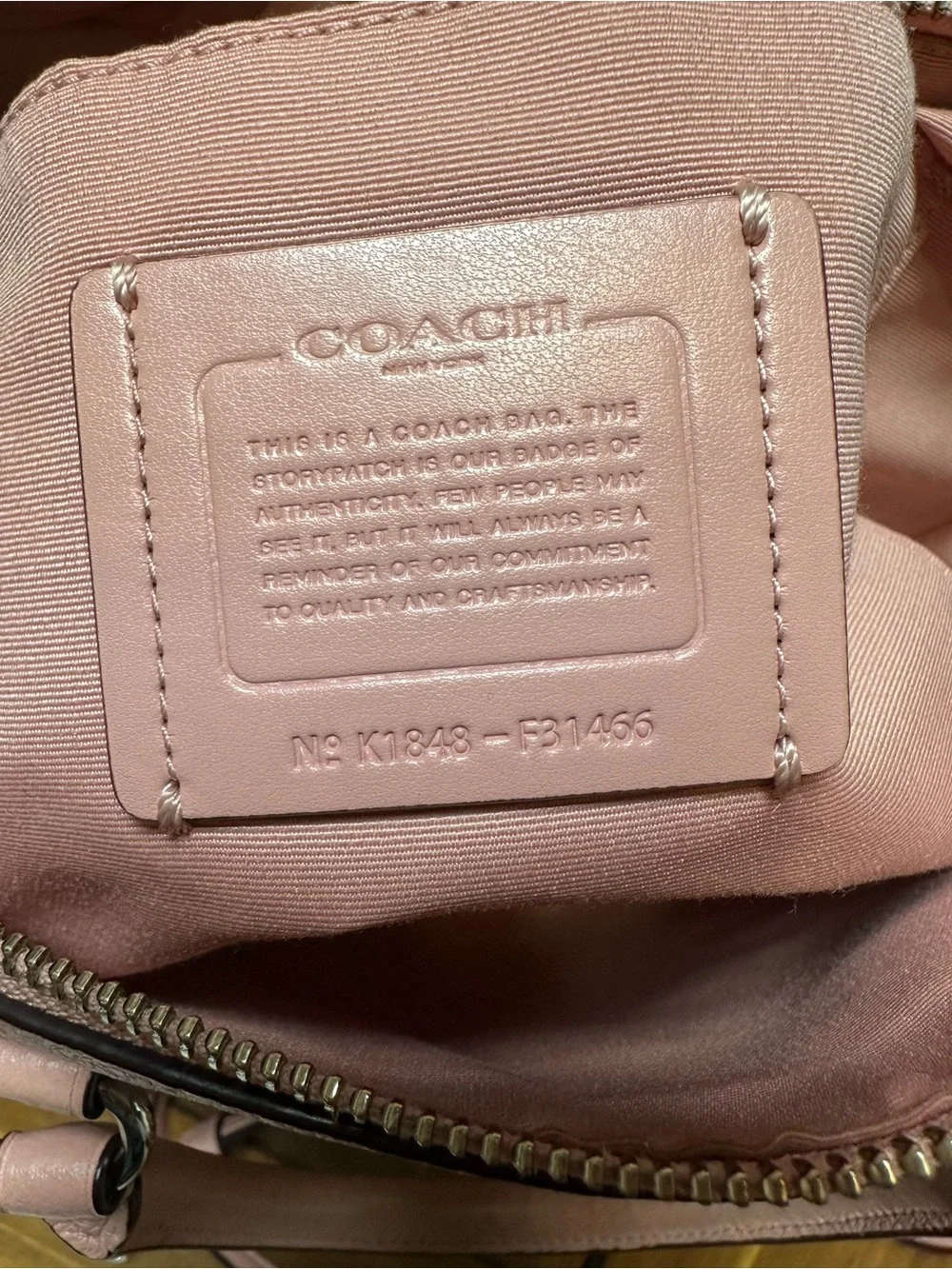 Coach pebbled leather