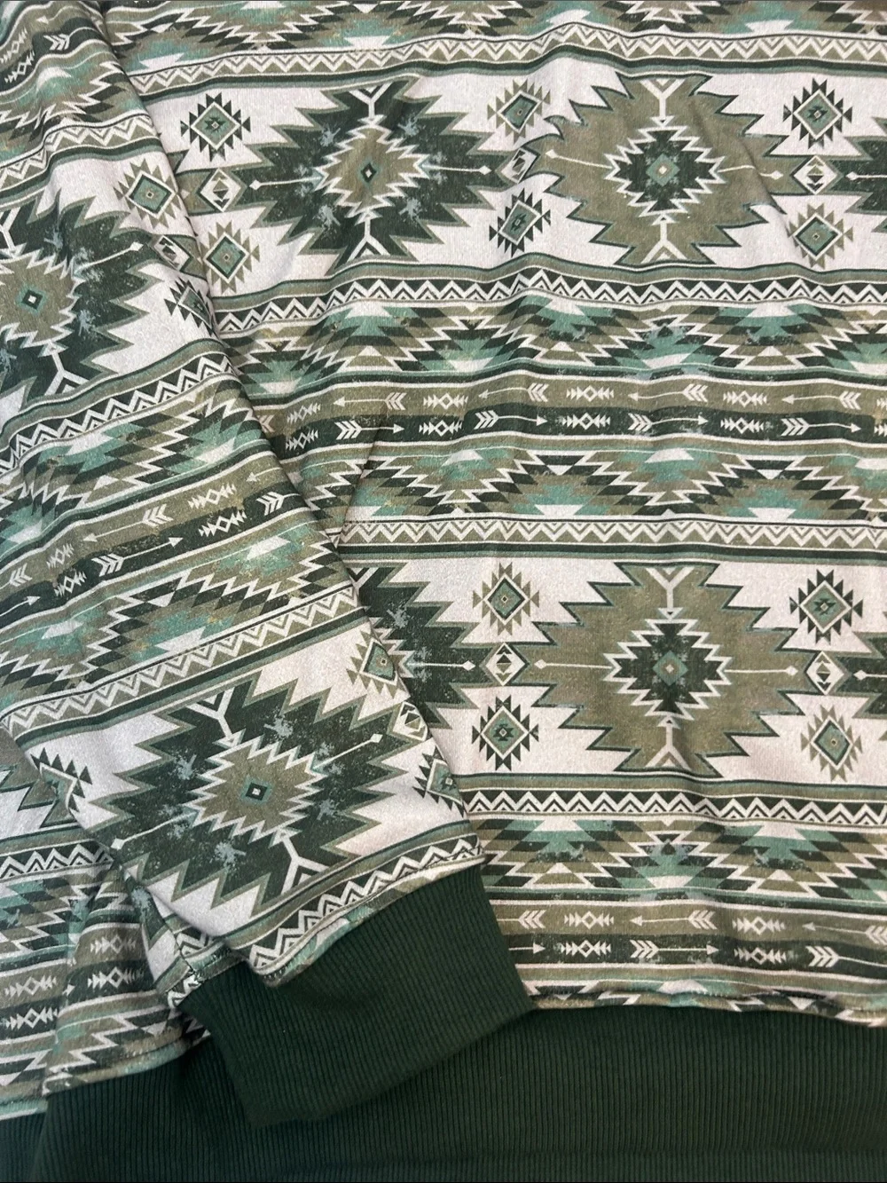 Fieldstone Men's Green Patterned Pullover Sweater