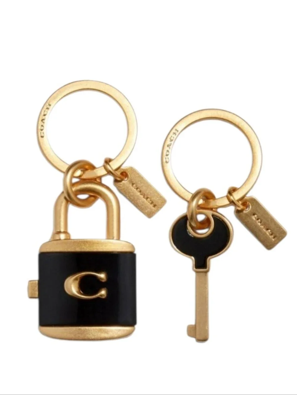 Coach padlock charm