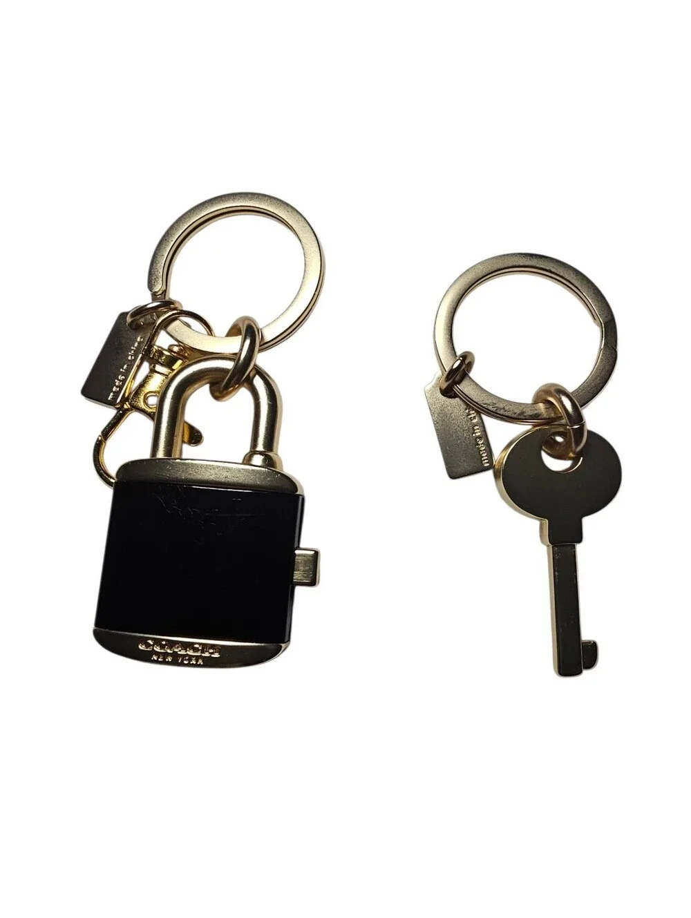 Coach padlock charm