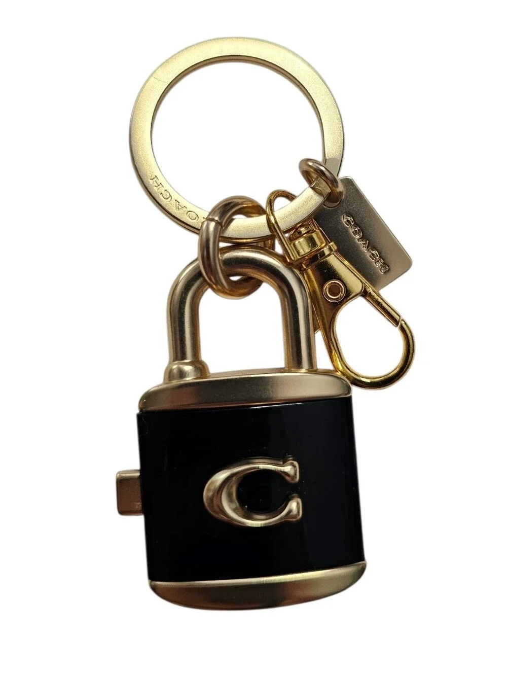 Coach padlock charm