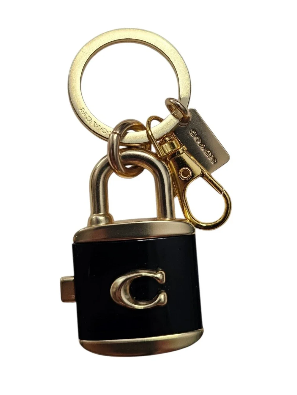 Coach padlock charm