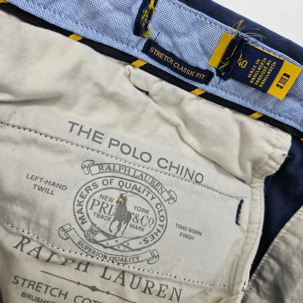 Polo‎ Ralph Lauren Shorts Mens 40 Chino Classic Casual Summer Golf Blue