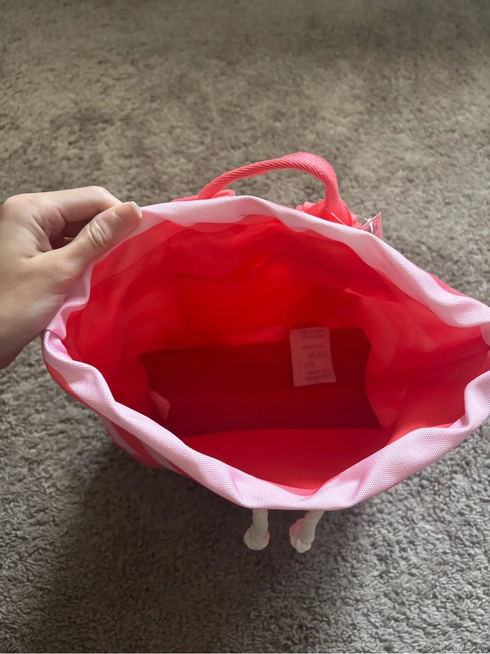 Victorias Secret striped tote