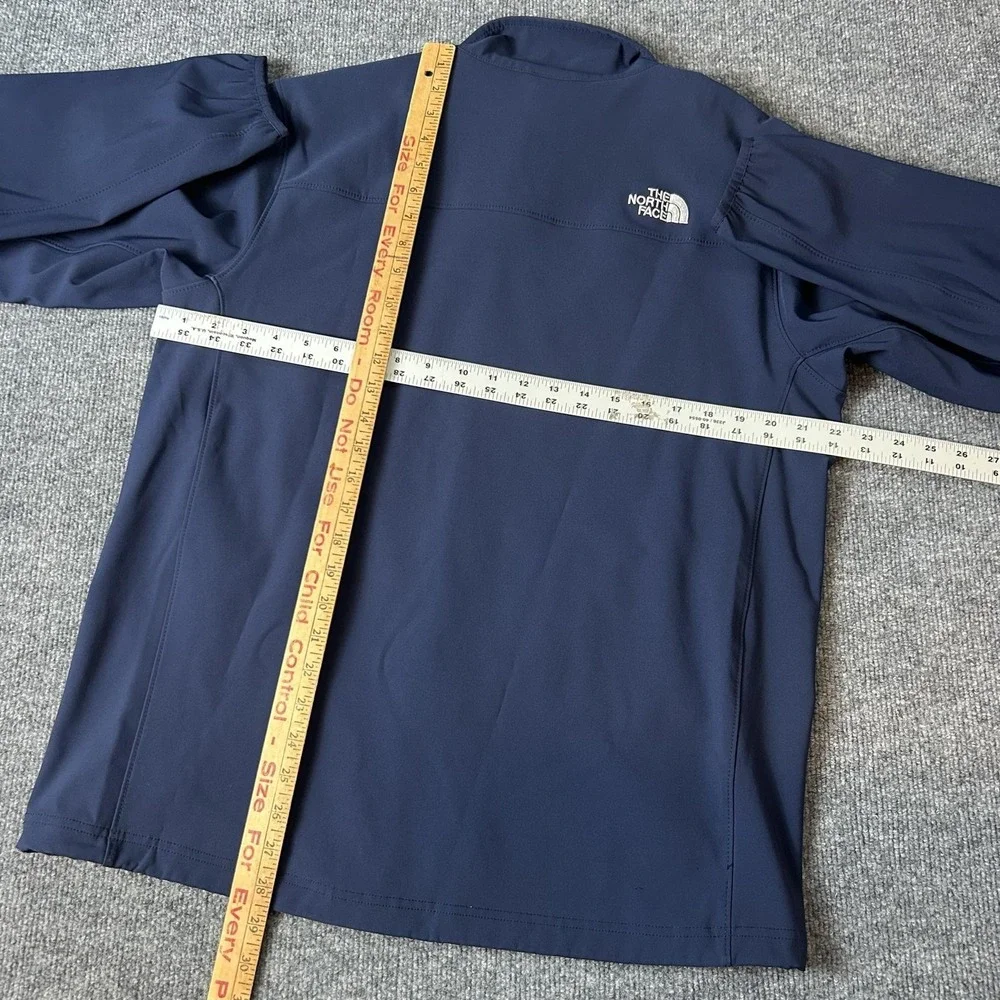 The North Face Jacket Mens Large Blue Softshell Full Zip Windbreaker Outdoor