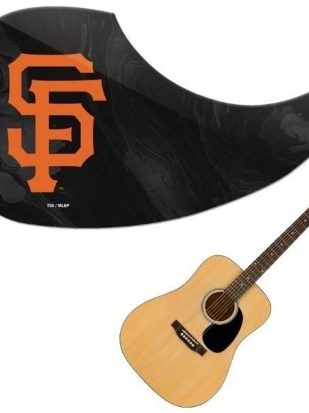 San Francisco Giants Guitar Pick Guard Cover Woodrow Music MLB Official Merch