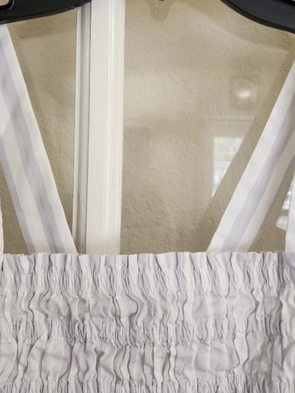 J. Crew smocked bodice