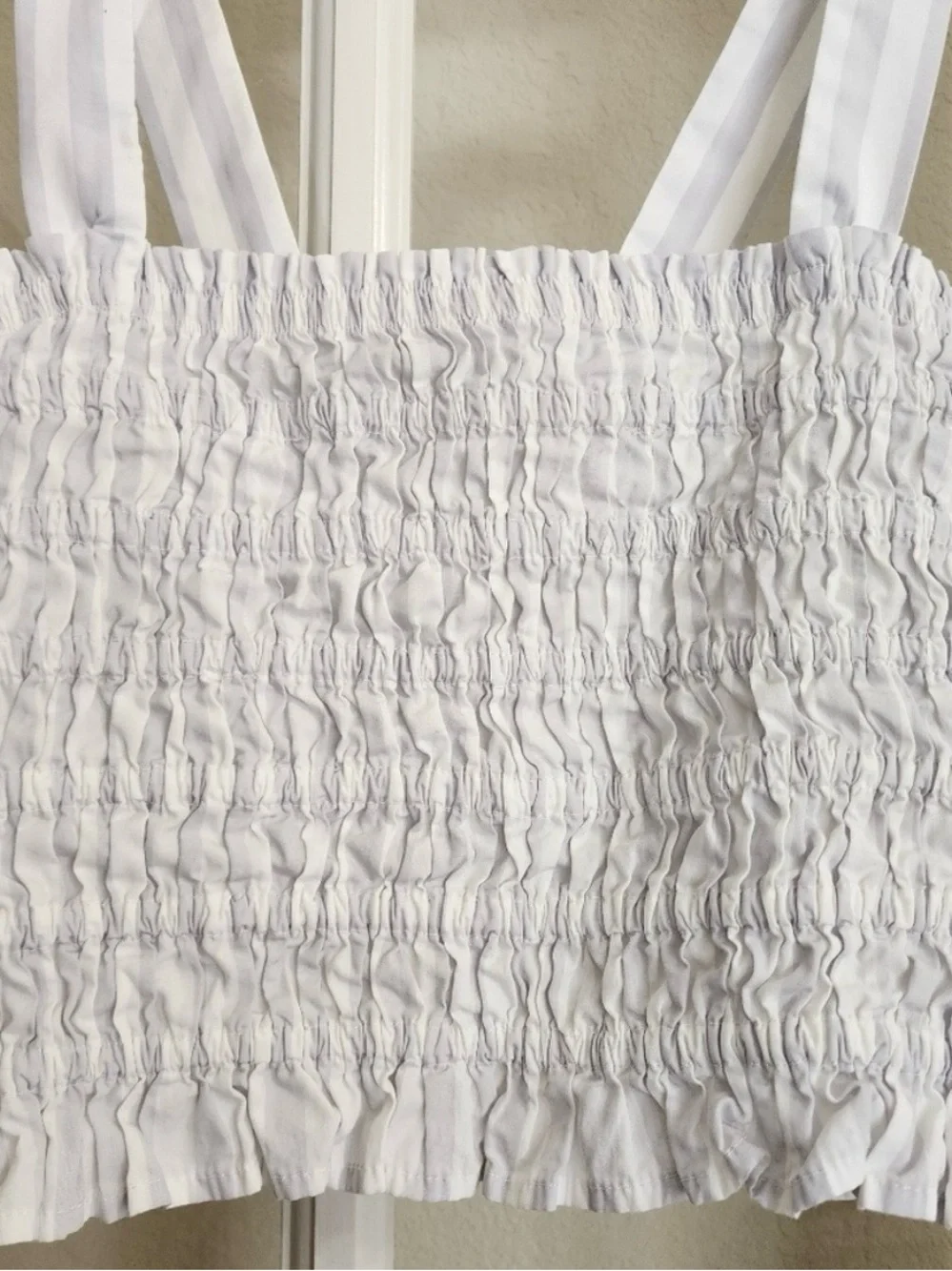J. Crew smocked bodice