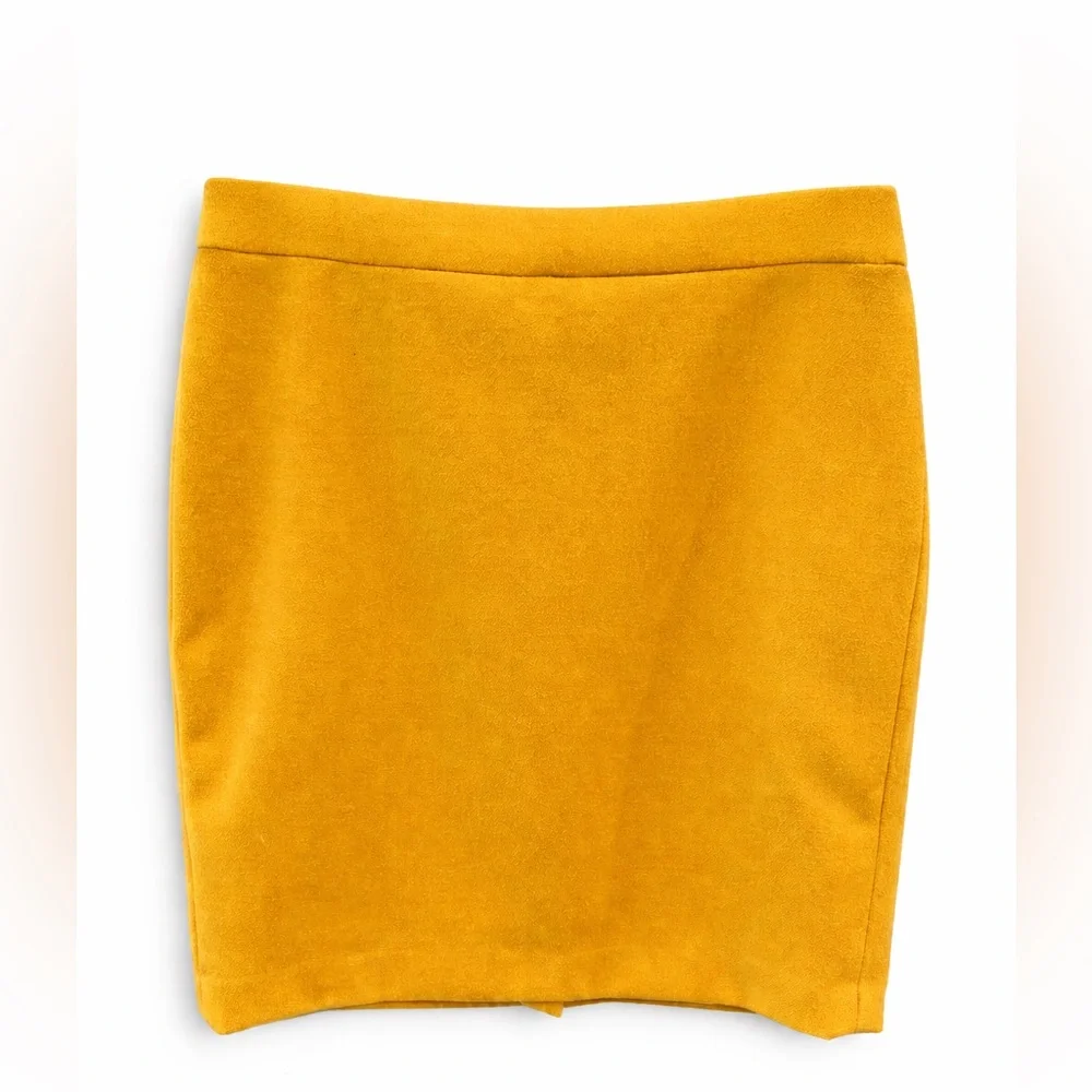 J.Crew Mustard Yellow Wool Pencil Skirt – Size 12