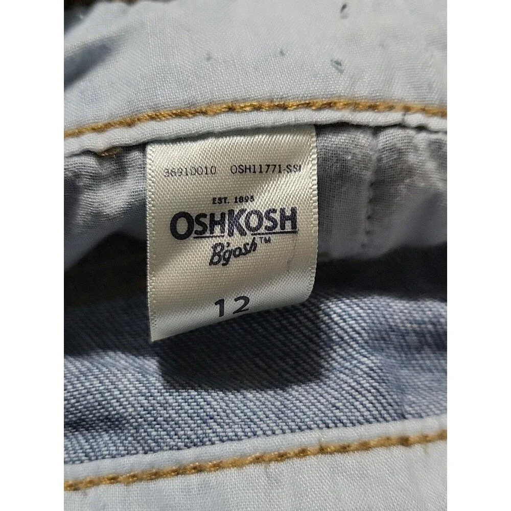 Oshkosh  Denim Overalls Size Kid's 12 Blue
