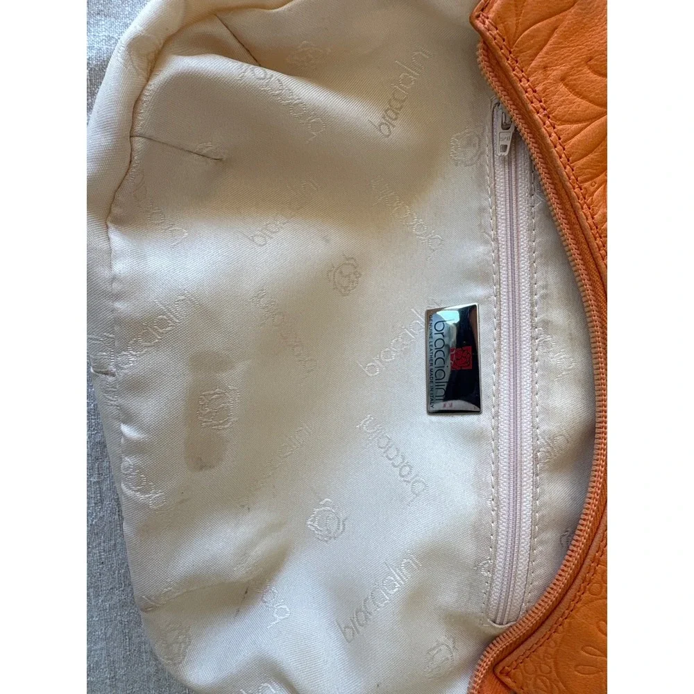 Braccialini orange leather