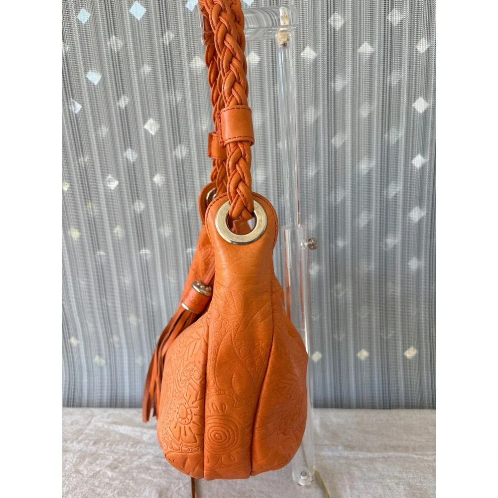 Braccialini orange leather