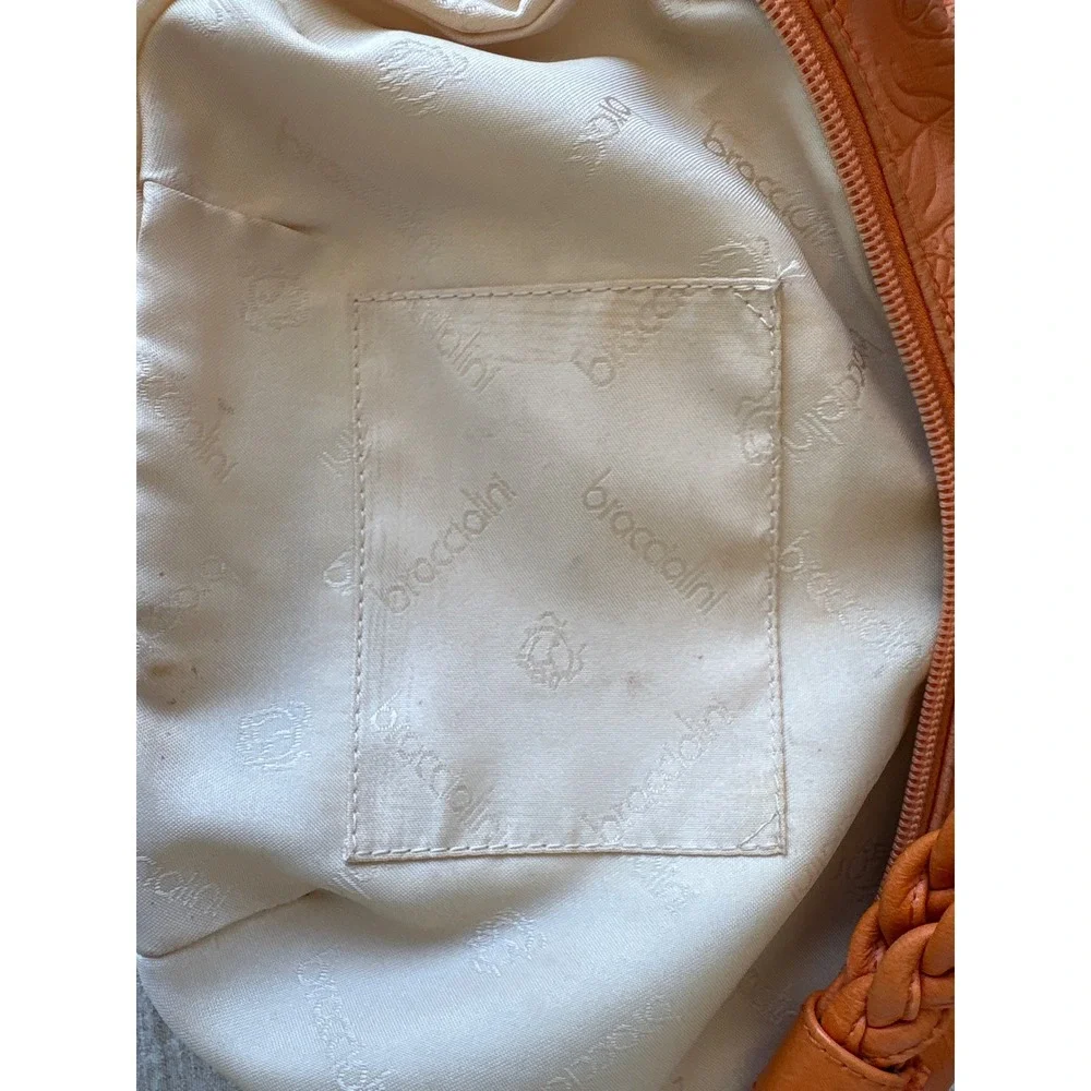 Braccialini orange leather