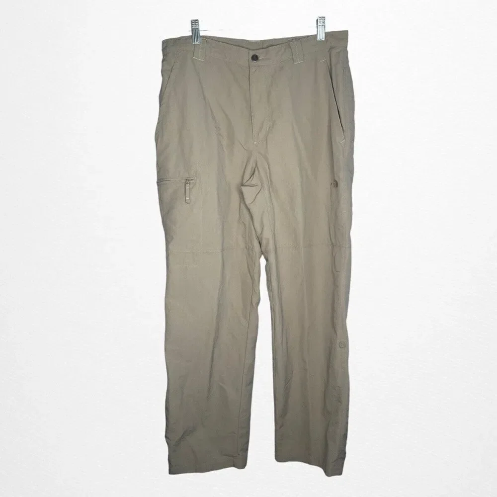 The North Face‎ Mens Gray Nylon Hiking Outdoors Fishing Straight Pants Size  36