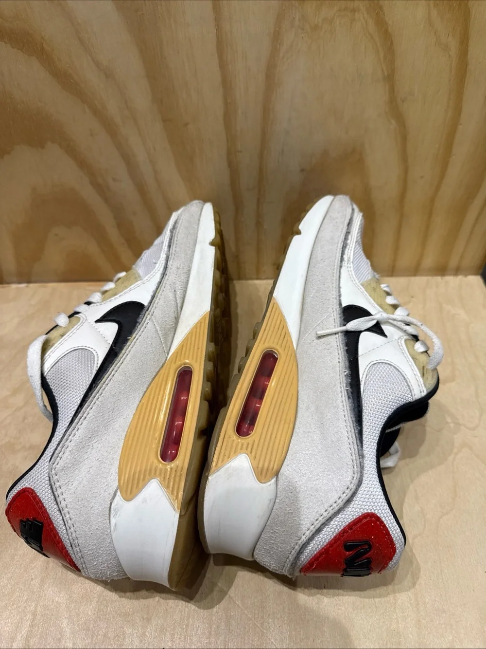 New Nike Air Max 90 SE Swoosh Fiber White DV3335-100 Mens Size 13