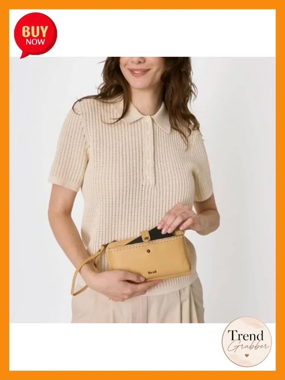 Leather Smartphone Crossbody Purse - Convertible Wallet Wristlet With Zipper