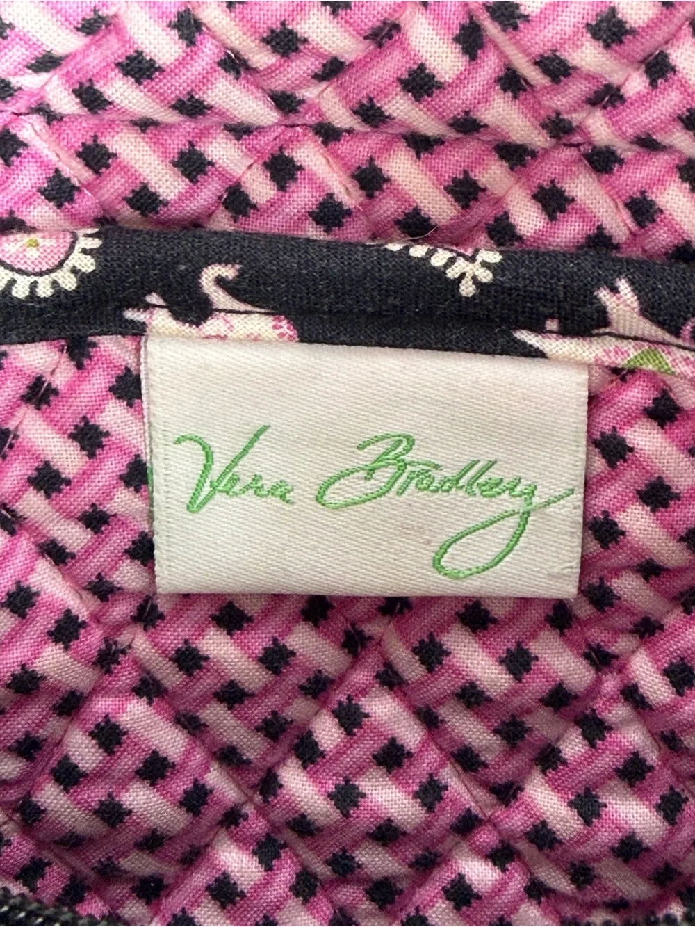 Vera Bradley Pink Elephant Paisley Small Tote Shoulder Bag