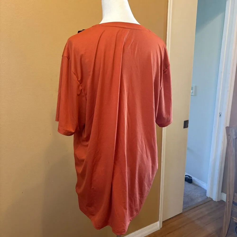 The North Face Men's XL Wander Sun Tee Shirt Orange UPF40 NWT Hiking Pullover