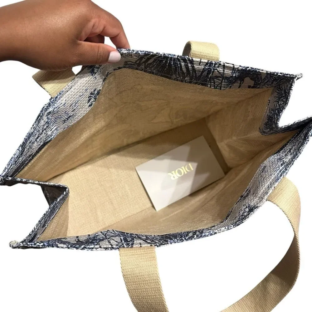 Dior Beauty Around the World Toile De Jouy Book Tote Bag GWP