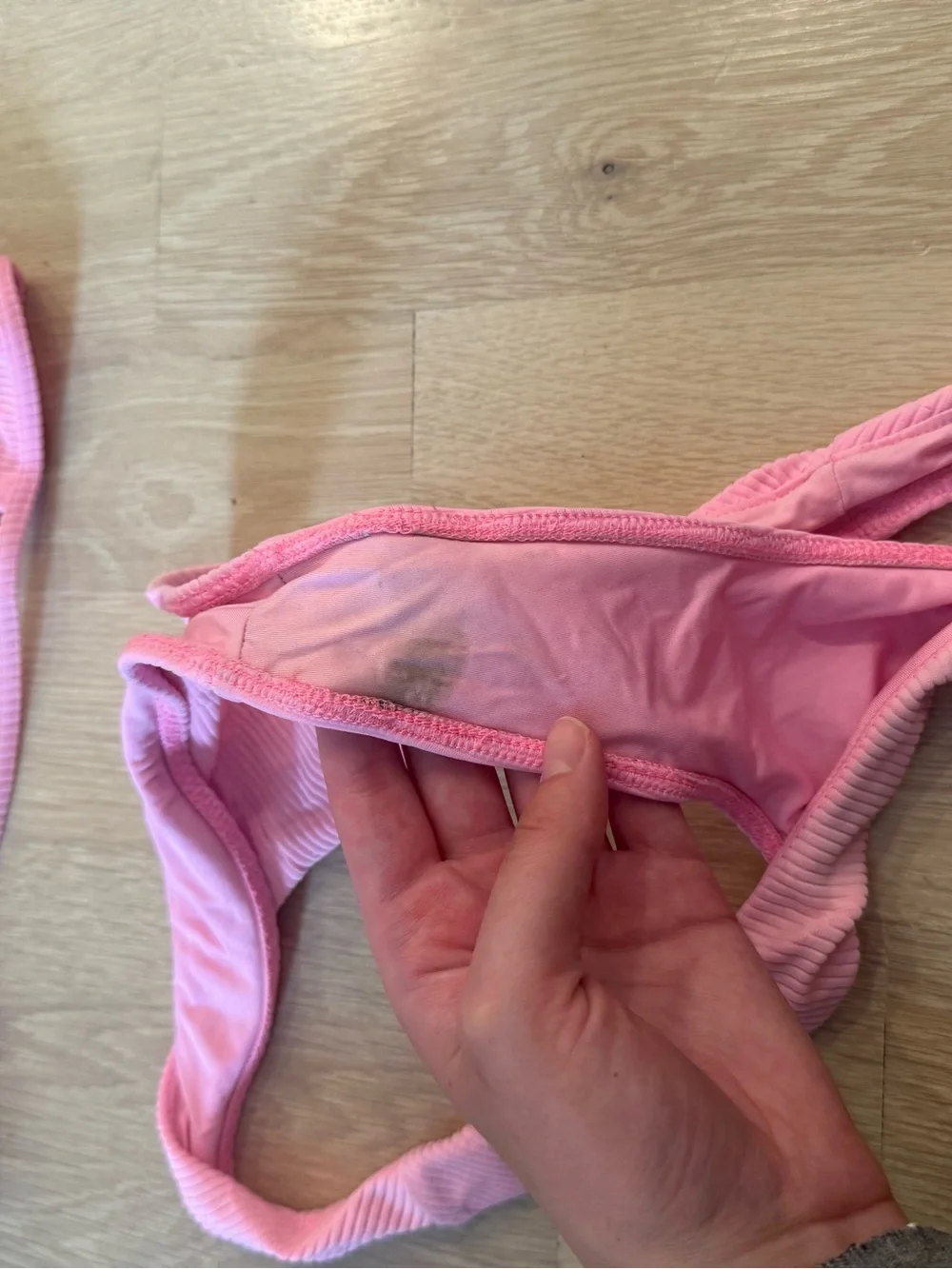 Frankies Bikinis ribbed pink